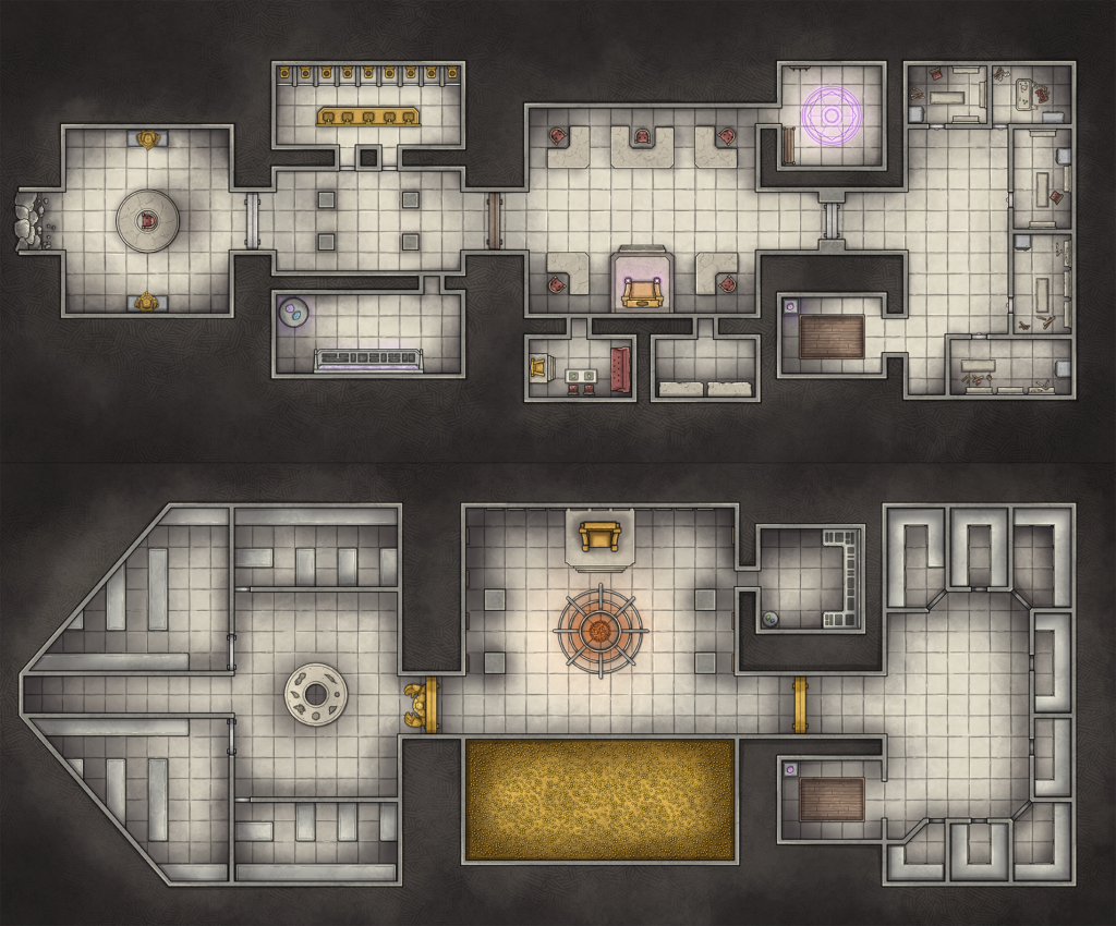 Custom colored map for D&D adventure