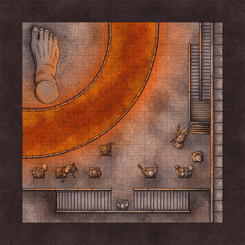 Colored battlemap