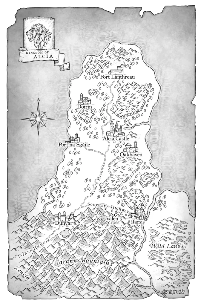 Custom map for book